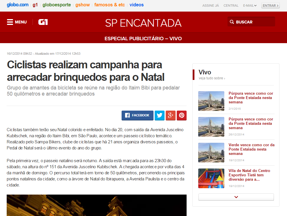 Globo.com - SP Encantada Vivo