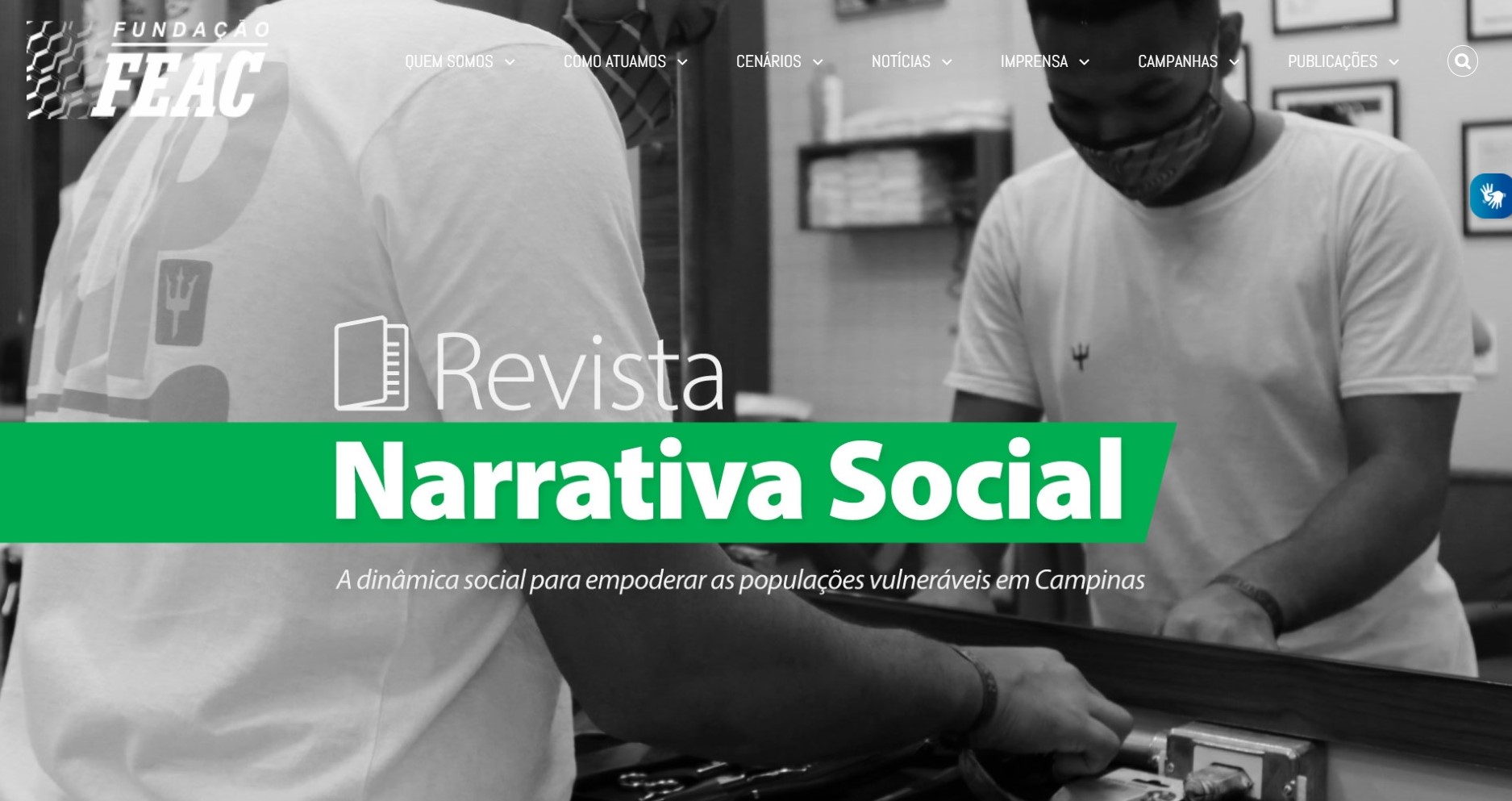 web site da Fundação Feac