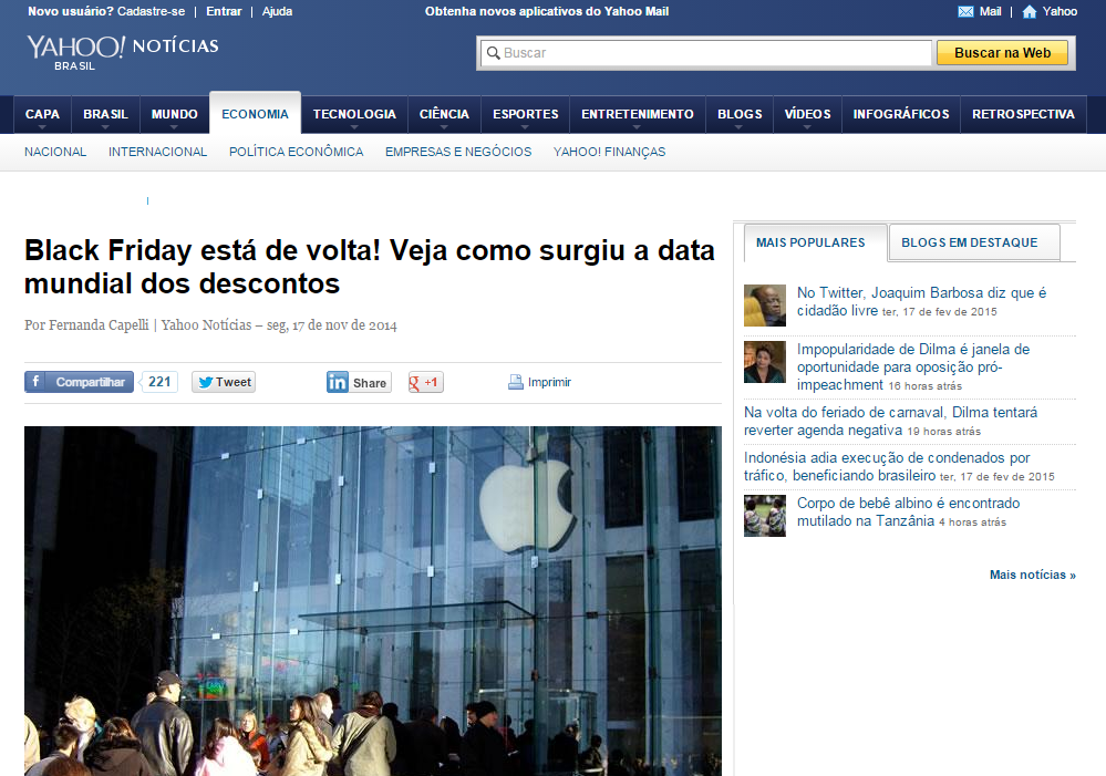 Yahoo! Brasil - Black Friday 2014