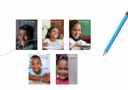 Busca Ativa Escolar - publicações produzidas pela Cross Content