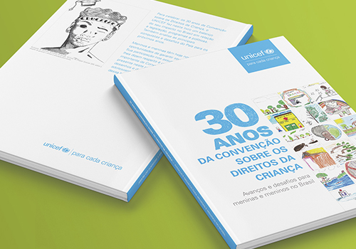 Capa do livro 30 anos da Convenção sobre os Direitos da Criança – Avanços e desafios para meninas e meninos no Brasil