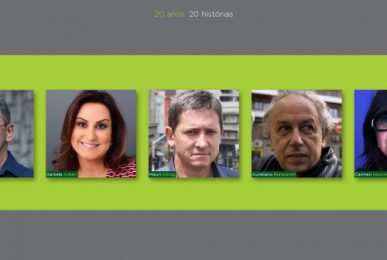 20 anos, 20 histórias: repórteres e editores