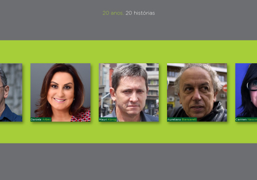 20 anos, 20 histórias: repórteres e editores