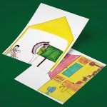 Desenhos realizados pelos povos indígenas e usados em publicações da Cross Content