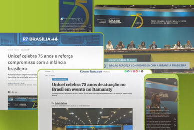 Unicef 75 anos - a repercussão na mídia