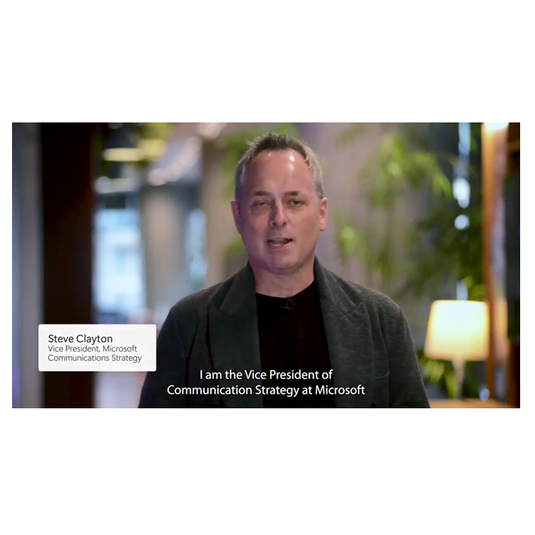 Vídeo Microsoft - Steve Clayton