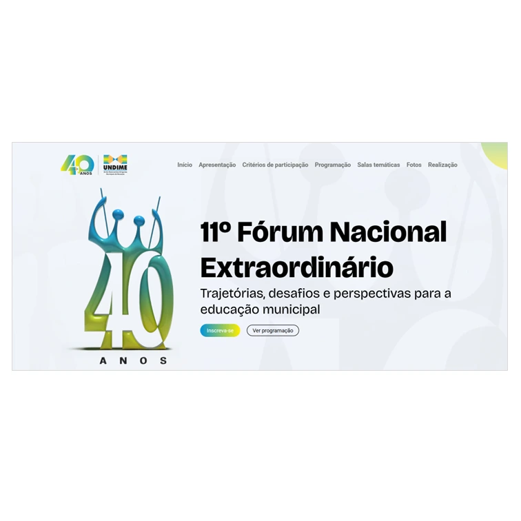 Undime - 11º Fórum Nacional Extraordinário dos Dirigentes Municipais de Educação